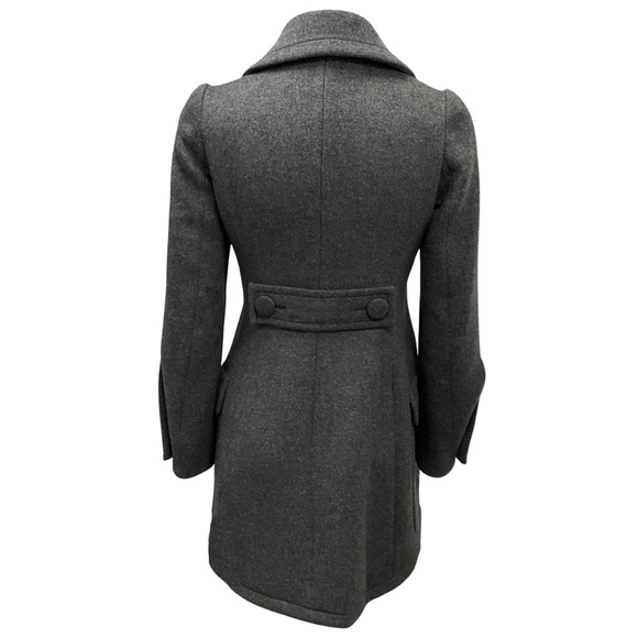 CHRISTIAN DIOR CHARCOAL GREY DOUBLE BREASTED CASHMERE COAT - Picture 3 of 6